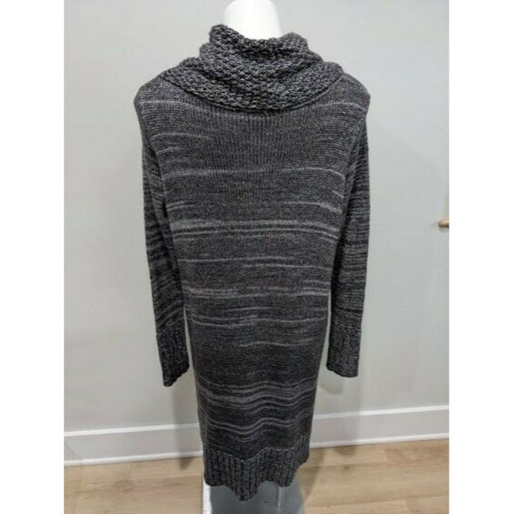 Sympli Womens Size Large Sweater Dress Pullover Gray Cowl Neck Side Slits Canada - Picture 8 of 10